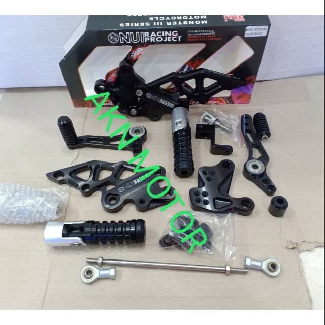 FOOTSTEP &amp; UNDERBONE NUI RACING MONSTER 3 NINJA 250 KARBU NINJA 250 FI