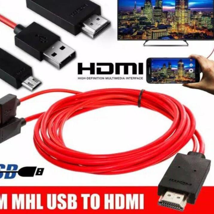 Best Seller.. KABEL HDMI MHL KONVERTER MICRO USB TO HDMI KABEL FOR HP ANDROID KE TV