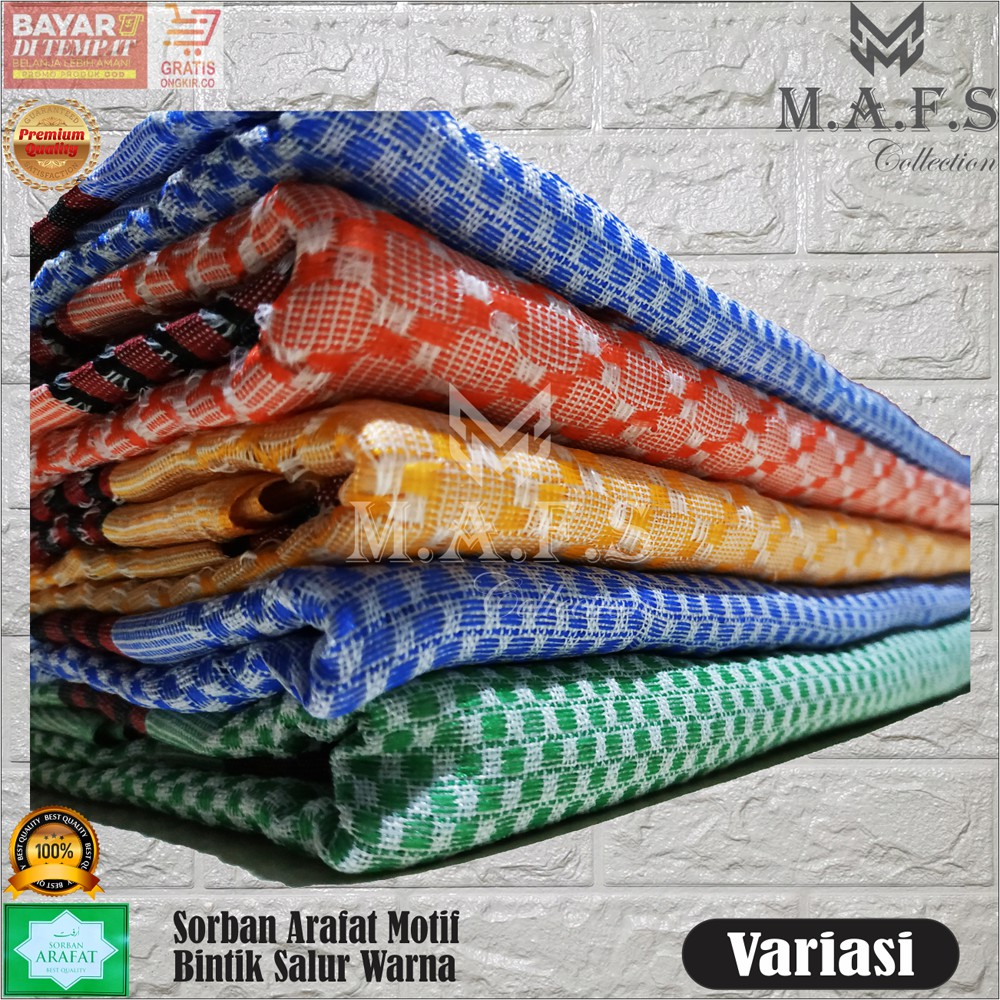 SORBAN HAJI SORBAN MOTIF BINTIK SALUR MURAH