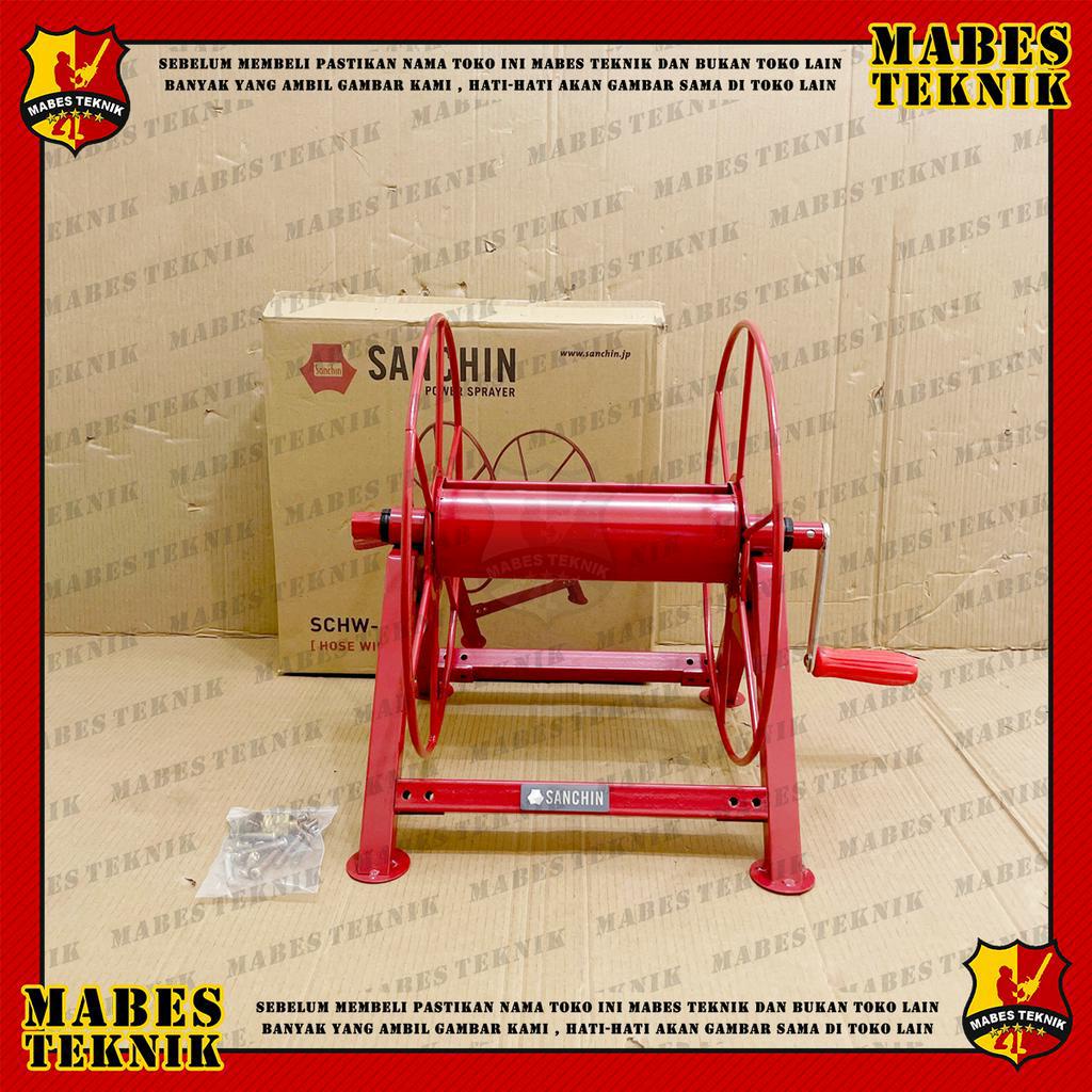 HOSE WINCH SANCHIN – ALAT GULUNGAN SELANG MESIN AIR SANCHIN 100 METER