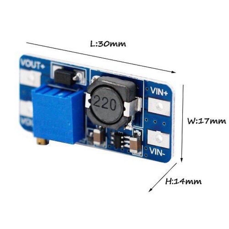 MT3608 Modul Booster Power Step Up DC-DC 2A