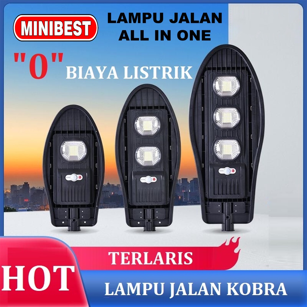 Lampu jalan cobra solar panel all in one varian 50w-100w-150w LAMPU JALAN / PJU SOLAR PANEL COBRA