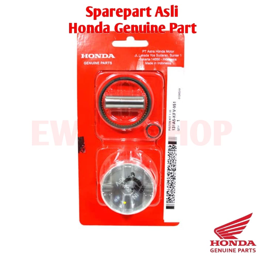 Piston Kit Seher Paket OS 1.00 - Legenda Revo Old Supra Fit Asli Honda 131A5KFV951