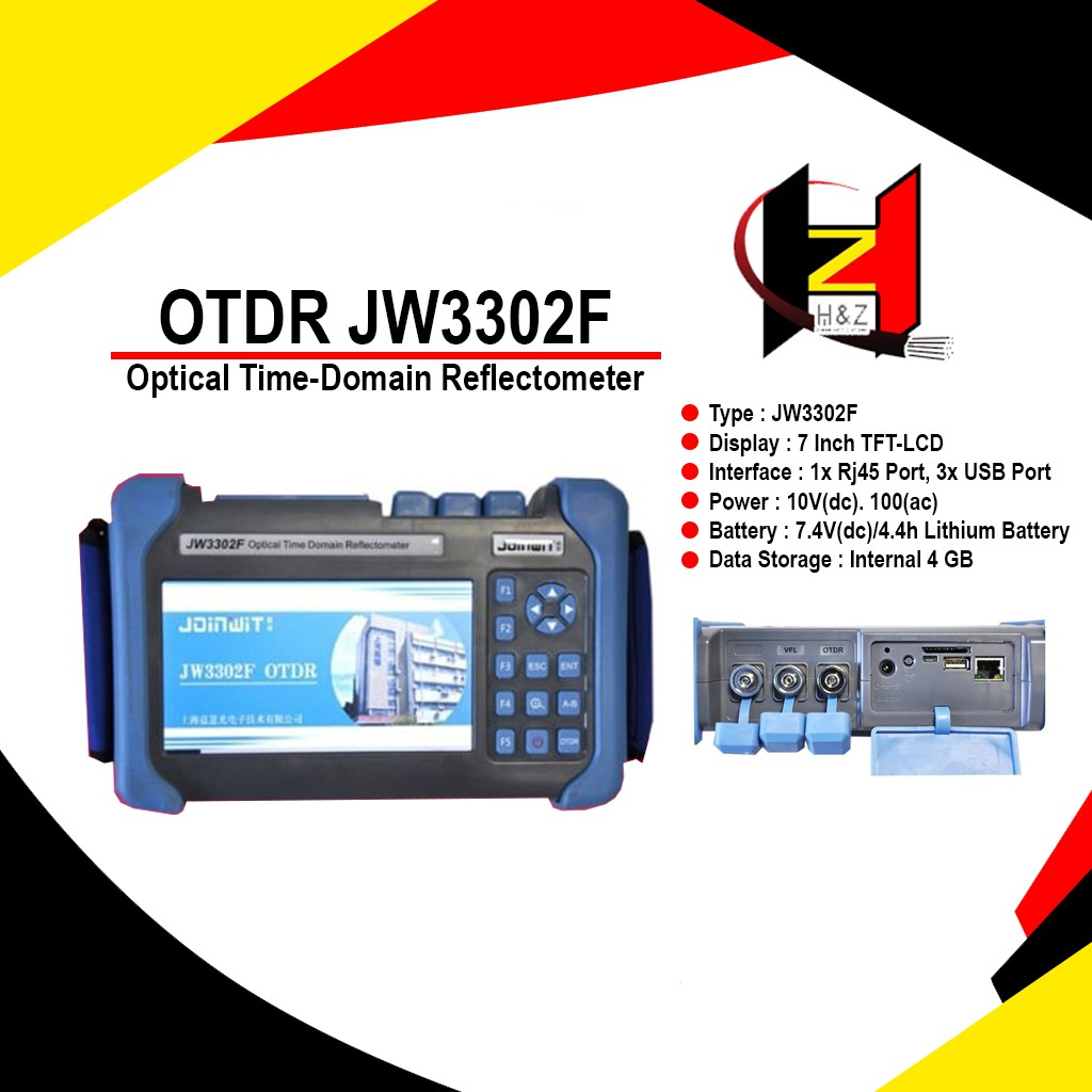 OTDR Joinwit 3302f Optical Time Domain Reflectometer/JW3302F Fiber Optik JW3302F