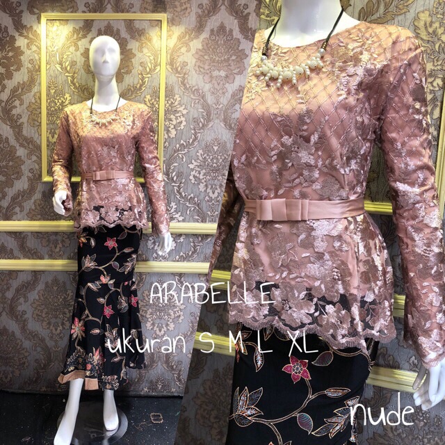 KEBAYA TULLE 3D / WISUDA / KONDANGAN / BRIDES // Setelan Kebaya Moderen // Setelan Kebaya Pesta Bahan Tille