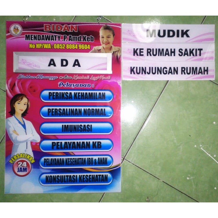 

Papan Bidan Ada / Keluar Besar free 3 slot isian