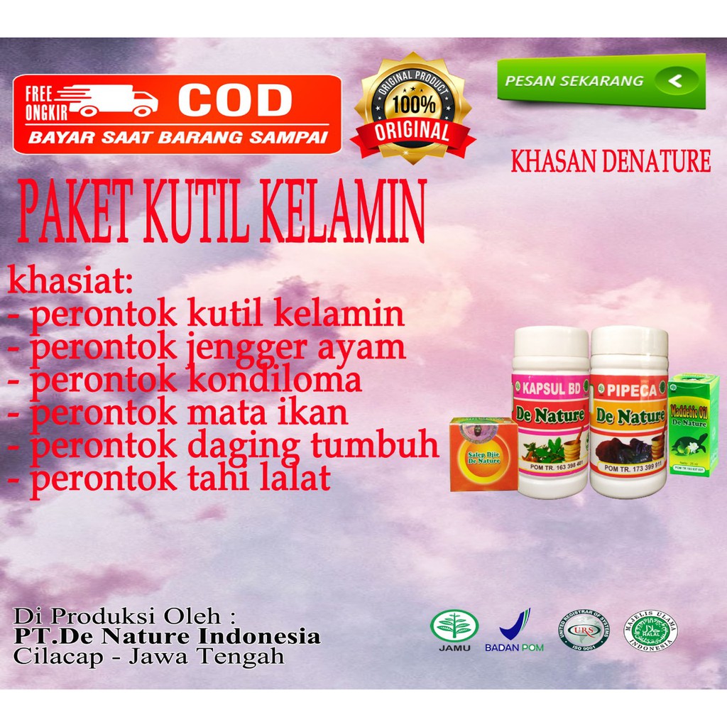 Obat kutil mengobati kutil kelamin  seperti kutil kelamin, sipilis, gonore dan penyakit menular