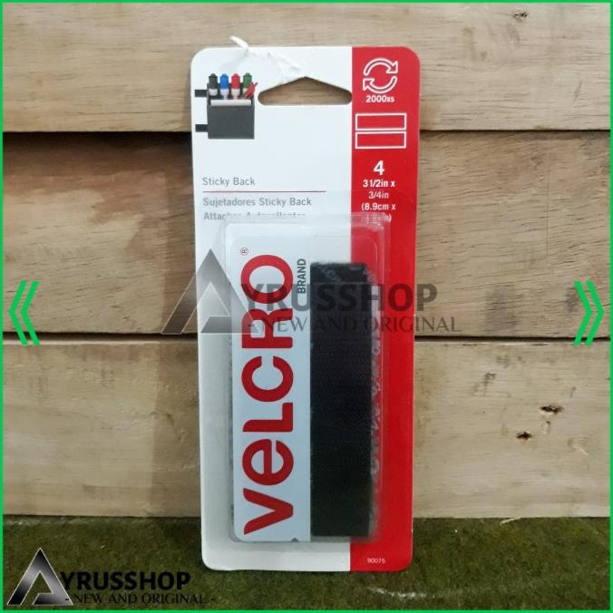 

}}}}}}] VELCRO Perekat Lepas-Pasang Sticky Back Htm 8.9x4.8cm-ORI made in USA