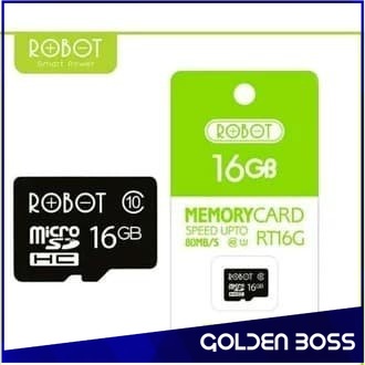 Memory Card Robot 16GB 80MB/s RT16G Robot Storage 16GB Class 10 Micro SD