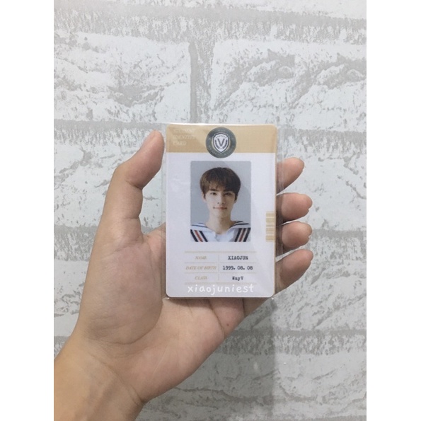 id card set xiaojun ver. b2s / back to school kit nct wayv 2020