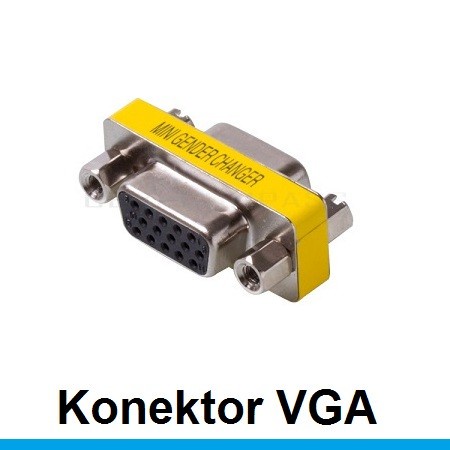 Gender / Konektor VGA F-F / Sambungan Kabel VGA - Female-Female