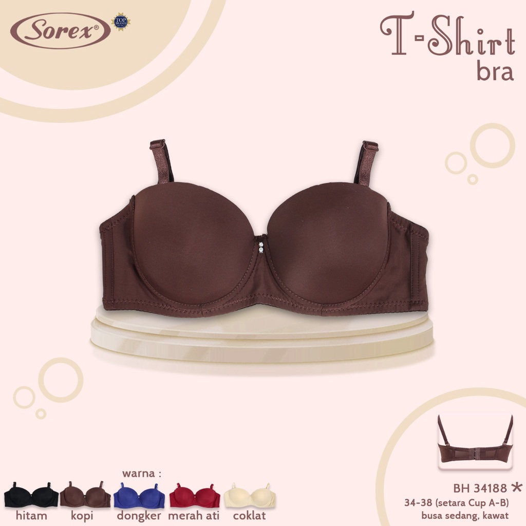 T-SHIRT BRA CUP KECIL BH KAWAT SOREX 34188