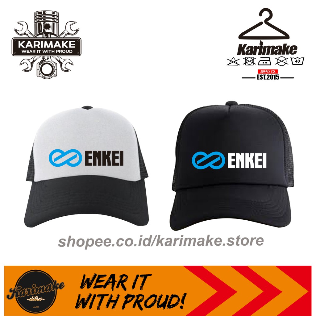 KARIMAKE Topi Trucker Velg Enkei WorkWheels SSR Rays Advan OZ Racing CCW