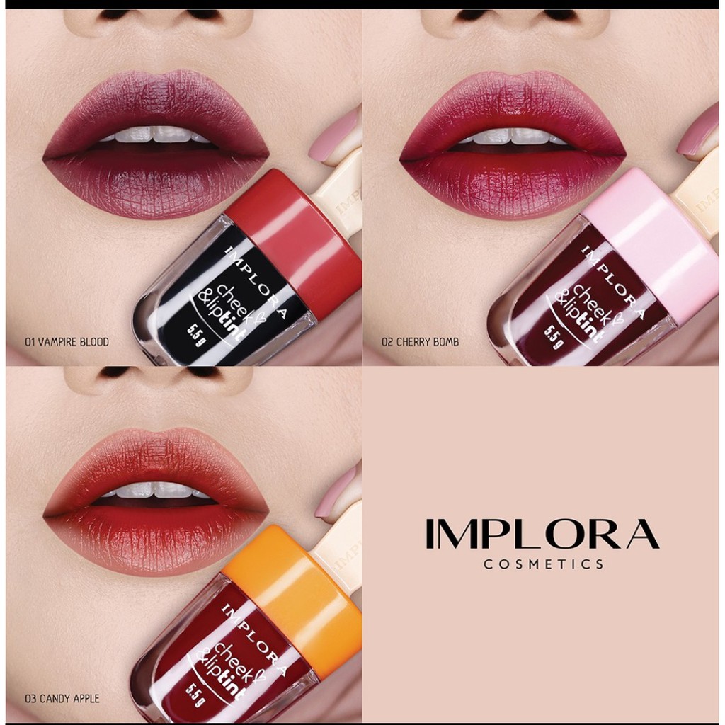 Implora liptint / Implora cheek &amp; Liptint 5.5 gr / Implora Liptint BPOM