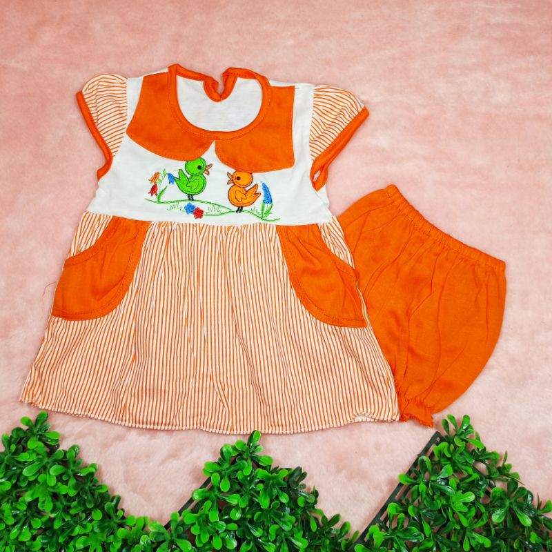 Ss#1007 Pakaian Anak Perempuan size 2-10bulan / Dress Bayi Lucu / Baju Anak Cewek / Setelan Bayi