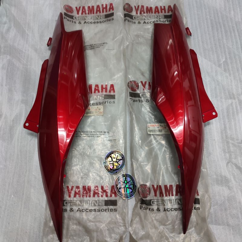 COVER BODY BODI BELAKANG SET MIO SOU KARBU MERAH MARUN KODE 14D ORIGINAL YAMAHA