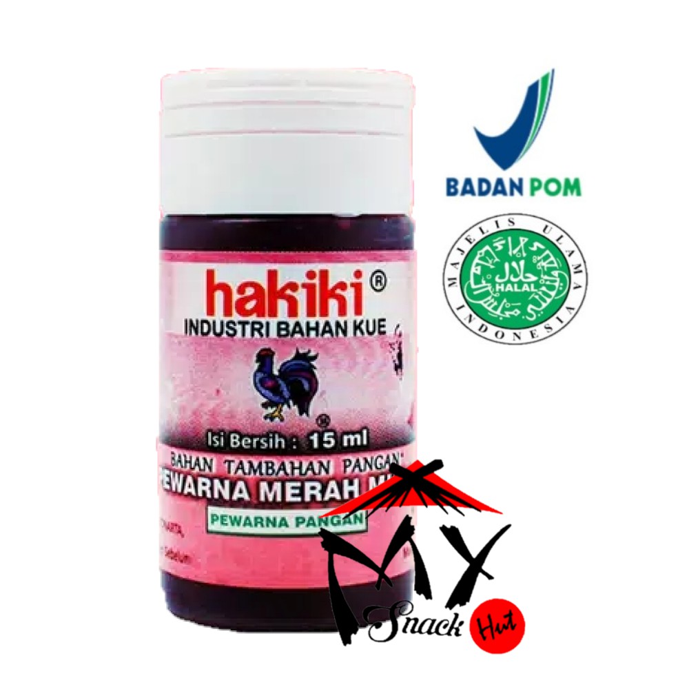 PEWARNA HAKIKI MERAH MUDA 15ML - SUMBO KUE PUDDING BUTTER CREAM - PINK BAKING COLOUR PASTE HALAL MUI