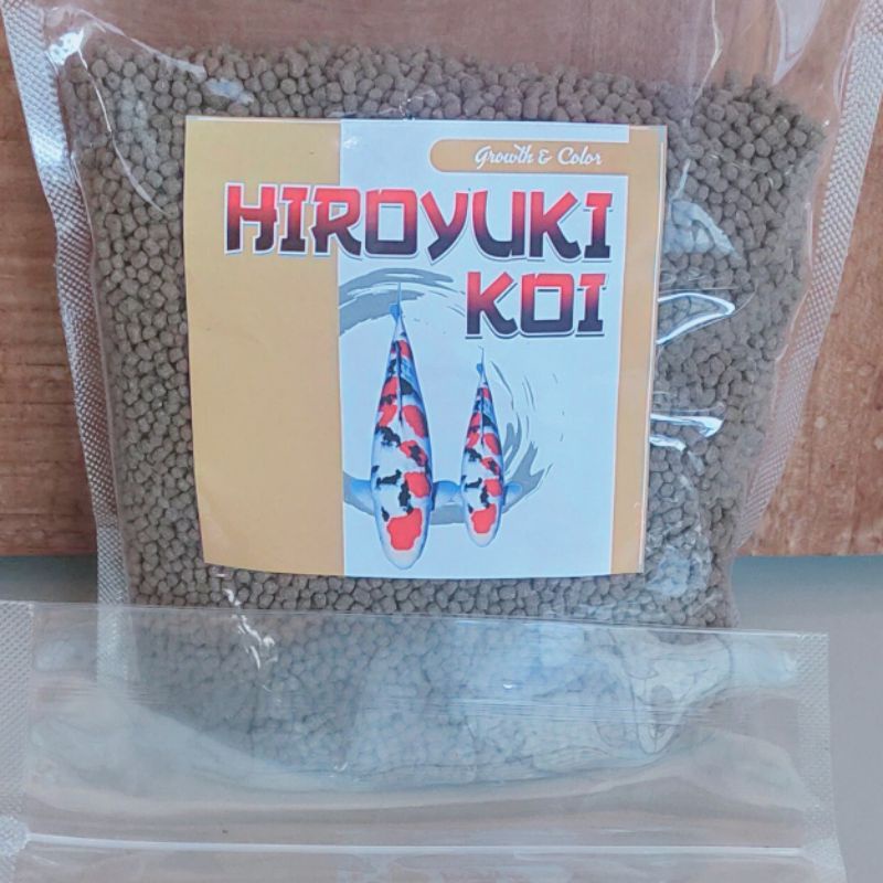 Pakan Ikan Makanan Ikan Pellet Ikan Koi Premium HIROYUKI KOI GROWTH &amp; COLOUR 500gr 2mm