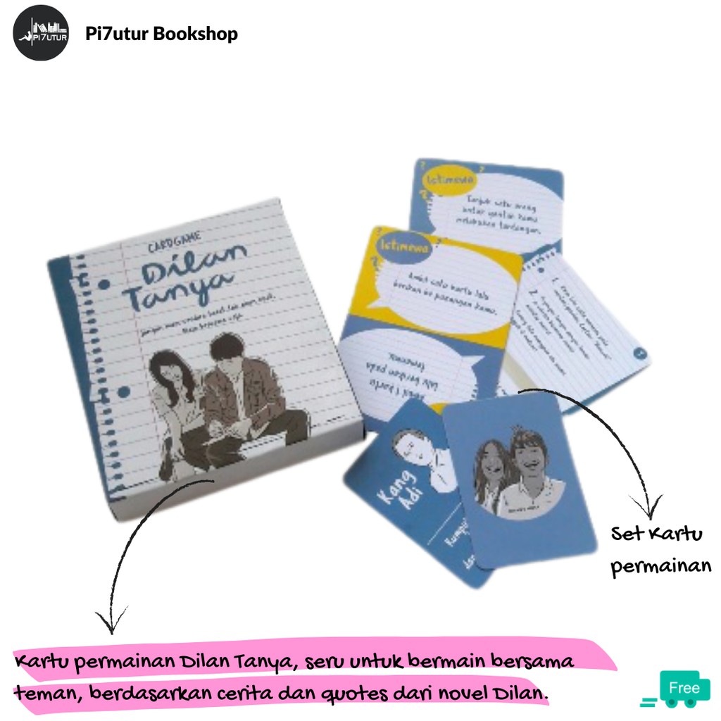 Card Game Dilan Tanya (Kartu Permainan Dilan), Baru Original