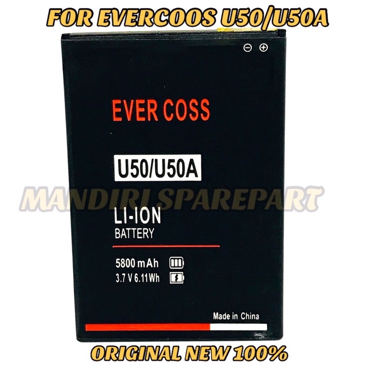 BATERAI BATTERY BATRE EVERCOOS U50/U50A BATERAI EVERCOOS U50