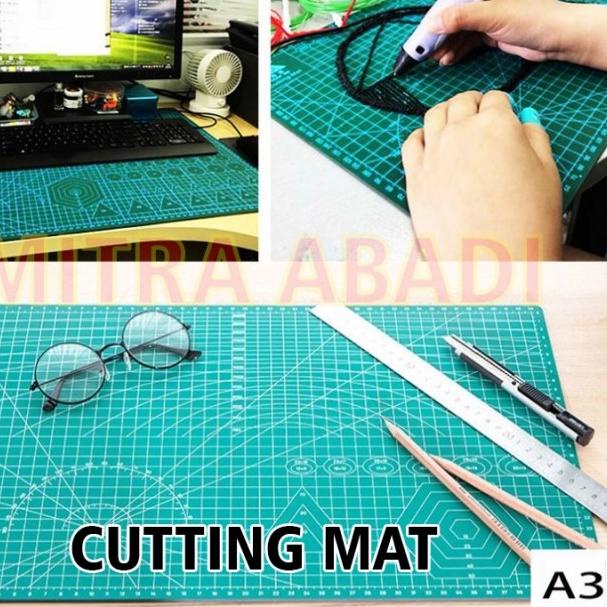

➱ Alas Potong Work Cutting Mat Pad Ukuran A3 45 x 30 cm - Merah Muda ❊