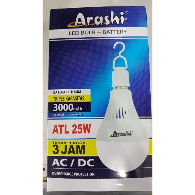Lampu Emergency Arashi 25 Watt ATL 25 W Lampu AC DC 25 Watt Arashi 25W