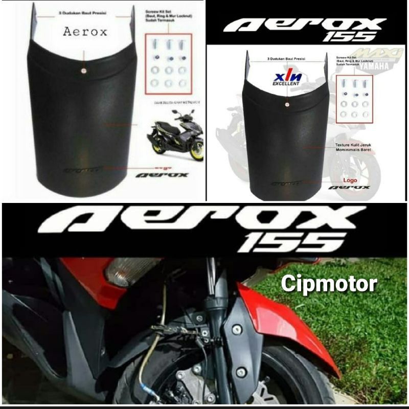 SAMBUNGAN SPAKBOR DEPAN AEROX 155 MUDLAFT SPAKBOR DEPAN NEW AEROX CONNECTED NVX