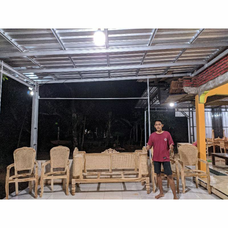 Rangka kursi Rotan doyok