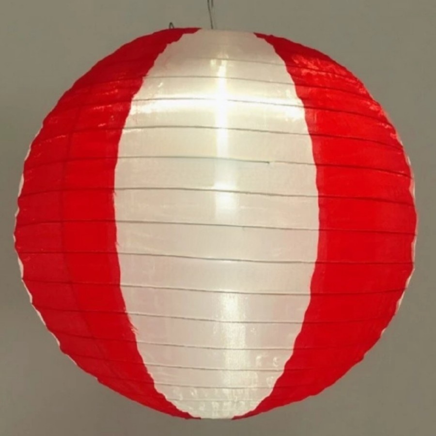 Lampion Outdoor Merah Putih Dekorasi 17 Agustus Lampion Kain Parasut