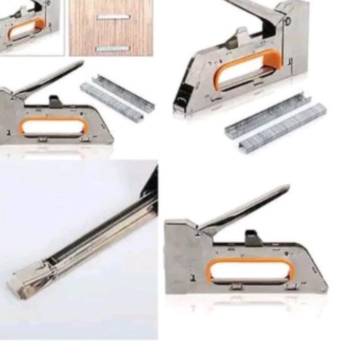 

Kekinian - GUN TACKER steples tembak sofa jok motor dekor 4-6-8mm