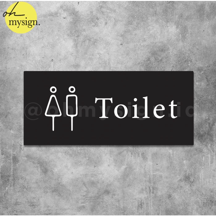 

Grosir Sign Akrilik Toilet Restroom WC Acrylic Sign Board UV Print