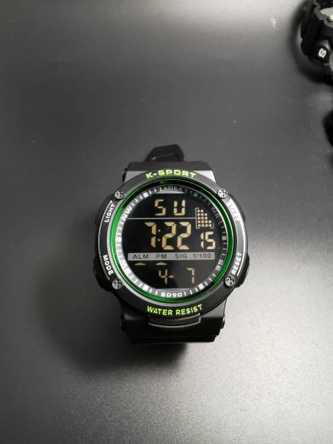 Jam tangan digital Sporty water Resist Lasika 901hitam