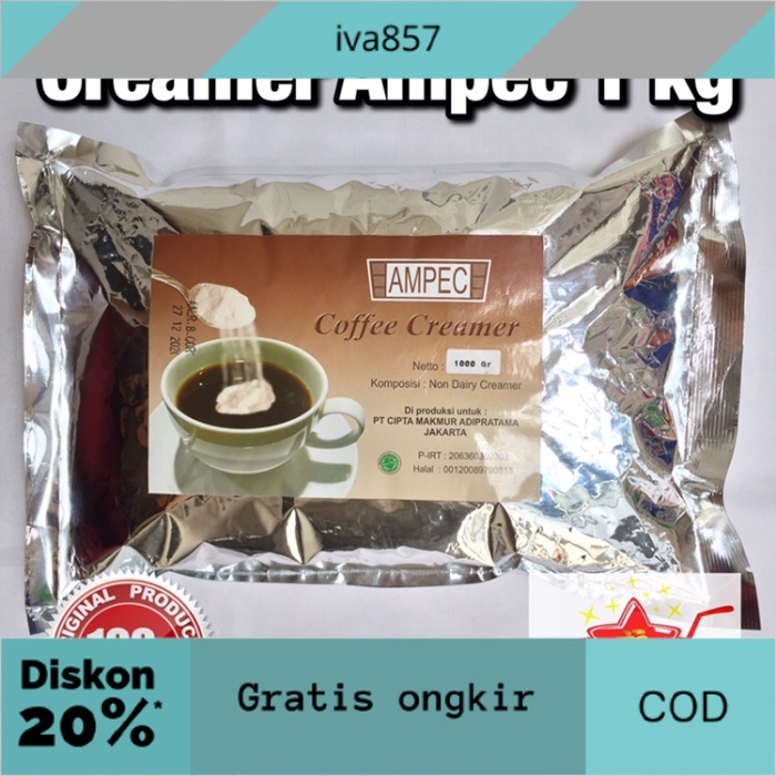 

PROMO Krimer Coffee Creamer Ampec 1 kg GRATIS ONGKIR
