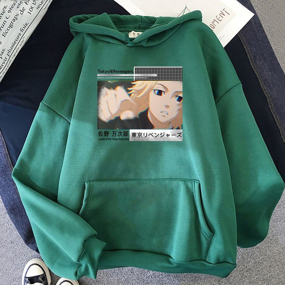 Hoodie Mikey Manjiro Sano Kanji Tokyo Manji Anime Tokyo Revengers Premium Unisex
