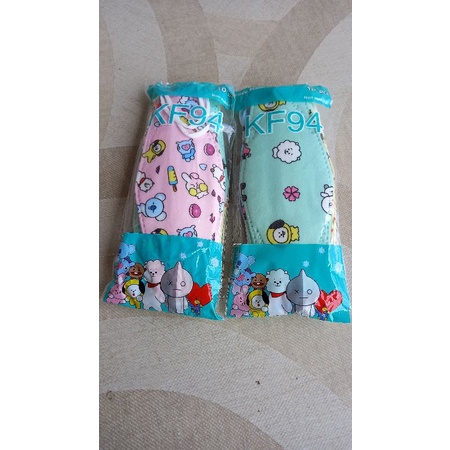 Masker anak motif bts