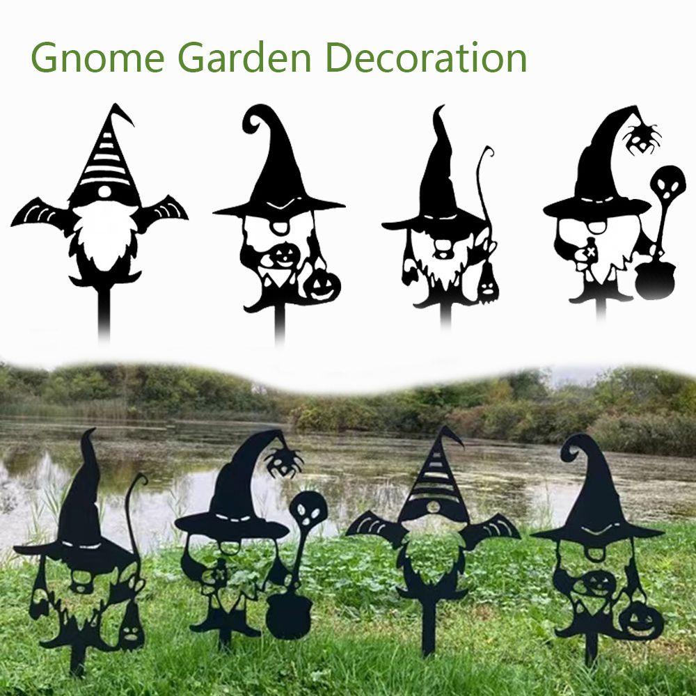 Suyo Gnome Dekorasi Taman Tanda Ornamen Kerdil Logam Besi Seni Patung Patung Taman