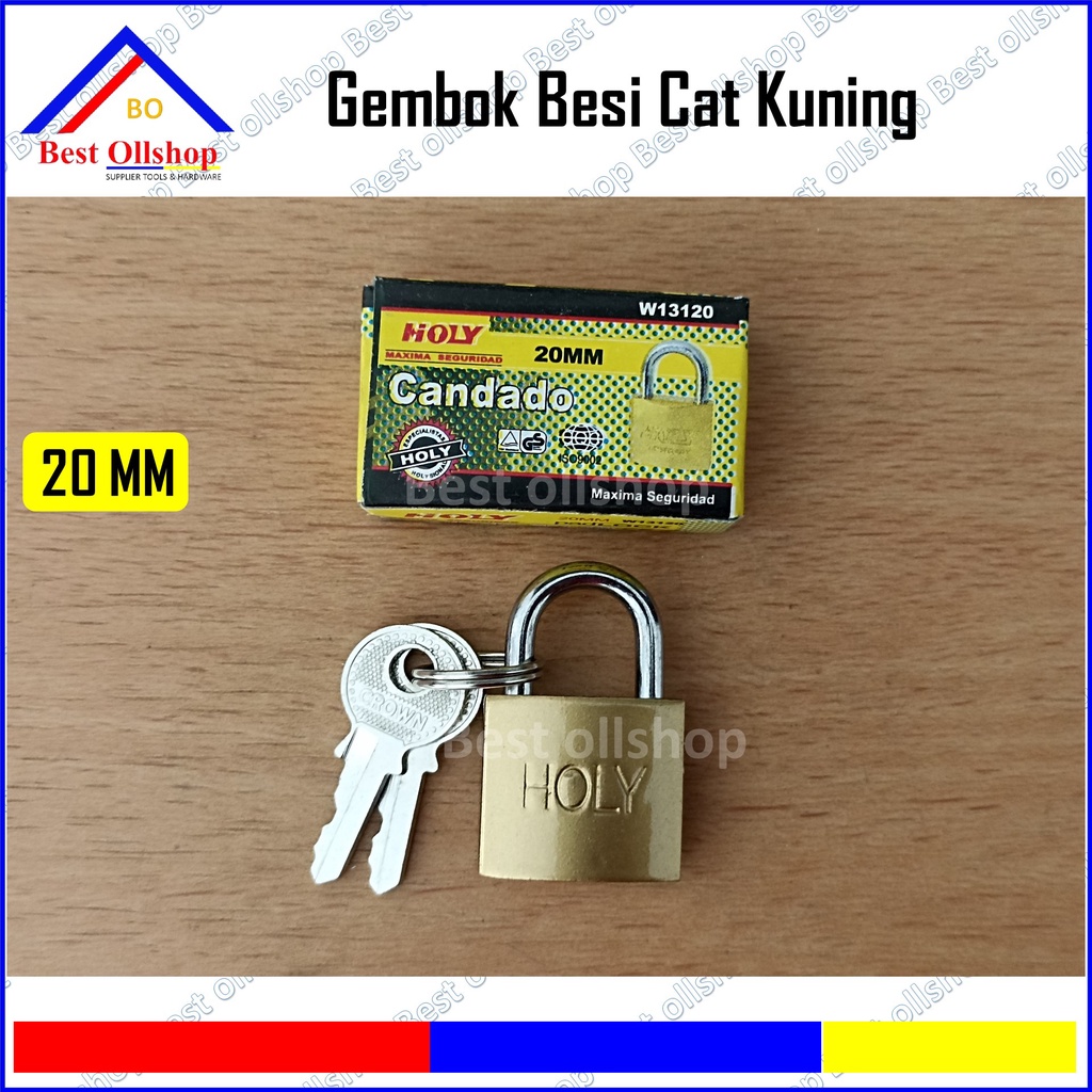 Gembok Cat Kuning  / Gembok Kecil / Gembok Koper / Gembok Loker