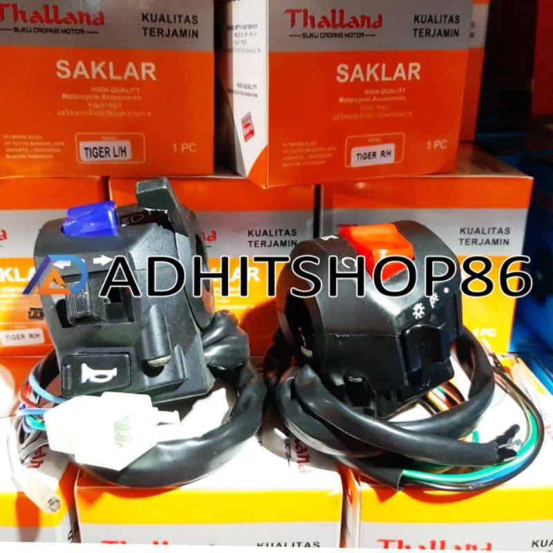 HOLDER SAKLAR SET TIGER KANAN KIRI SAKLAR KIRI TIGER  SAKLAR KANAN TIGER