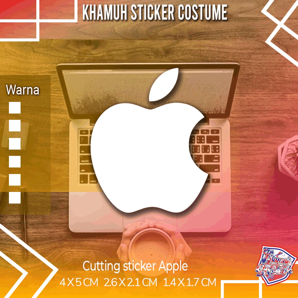 

Apple logo sticker cutting