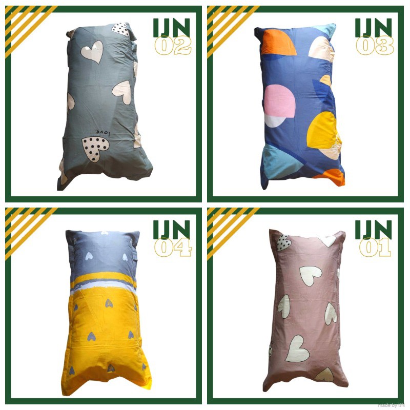 BANTAL CINTA JUMBO UKURAN 50x100 KATUN JEPANG HALUS PIGURA BORDIR