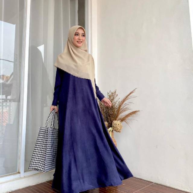 Soraya Dress Greenism Gamis Busui Friendly