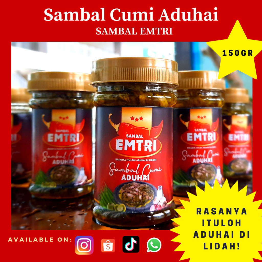 

Sambal Cumi Aduhai Toples 150gr | Sambal Emtri by Dapur Emtri