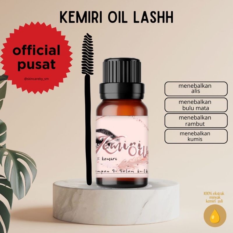 Kemiri Oil Lash (Serum Penebal Alis dan Bulu Mata)