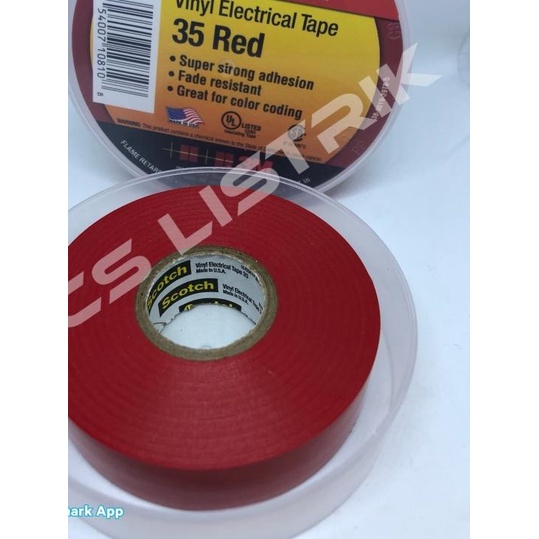 

★ 3M Scotch 35 Vinyl Tape Merah ➥