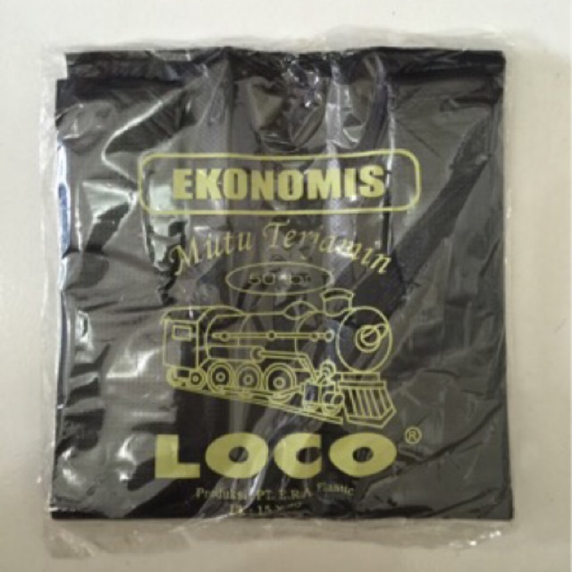 Plastik Kresek Loco Ekonomis 15 17 Hitam - Kantong Hitam 