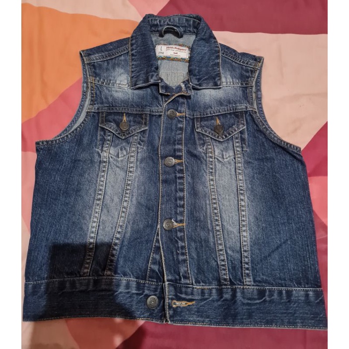 Preloved Vest Jeans Hush Puppies