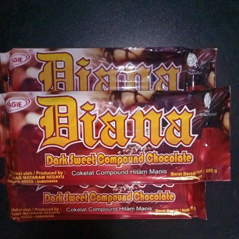 

Lagi'e Diana Dark Coklat / Coklat sweet Compound / Coklat Batangan 250 gr