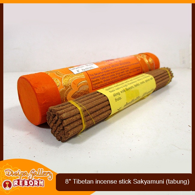 Dupa Hio Tibetan incense stick Buddha Sakyamuni (tabung) 8&quot;