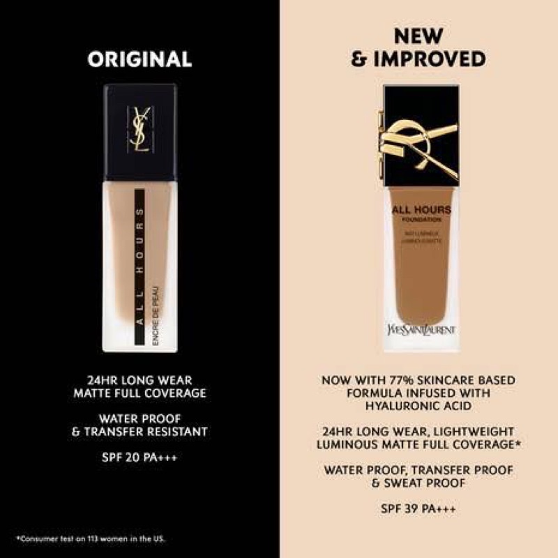 YSL The New All hours liquid foundation 25ml