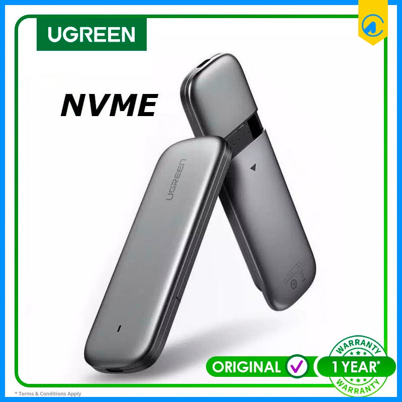 Ugreen 60354 M2 M-Key NVME SSD Enclosure Type C 10Gbps Deep Grey